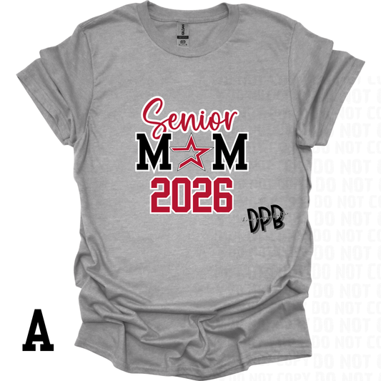 Senior Mom 2026 Shirt or Crewneck – EC Astros | Sport Gray